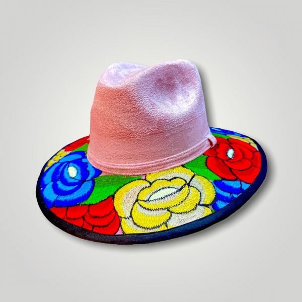 Sombrero Bordado de Flores - Imagen 3