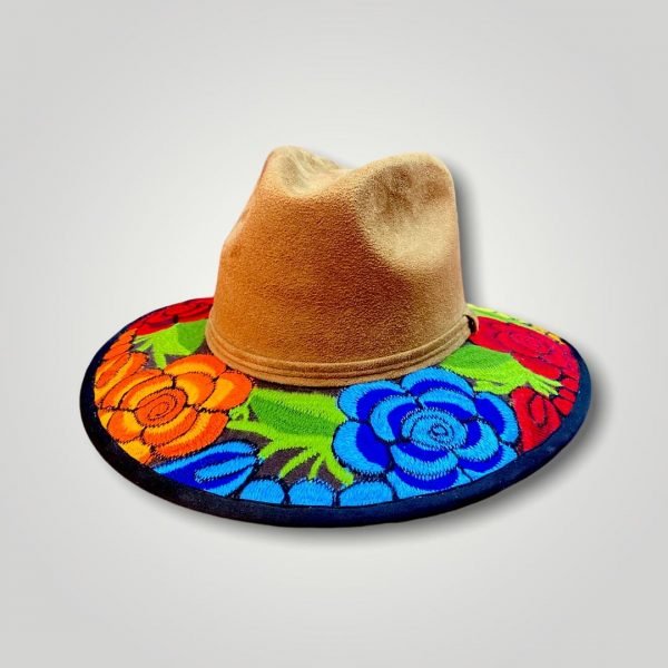 Sombrero Bordado de Flores - Imagen 7