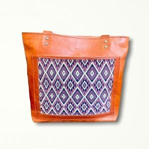 Bolso de Cuero Bordado