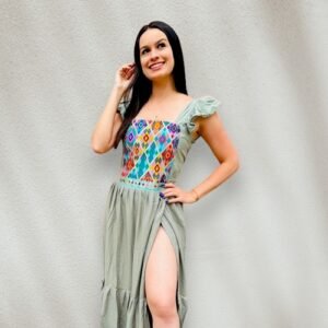 Vestido mexicano modelo Paola